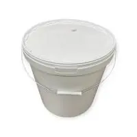 Комплект Ведро 20,0 л БЕЛОЕ с металической ручкой со вставкой + Крышка д/ведра D-330 Комплект Ведро 20,0 л БЕЛОЕ с металической ручкой со вставкой + Крышка д/ведра D-330 Белый - фото