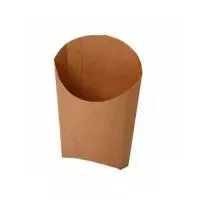 ТЦ10штКоробка карт для фри 100*120*50 ECO FRY M "Pure Kraft" Коричневый - фото