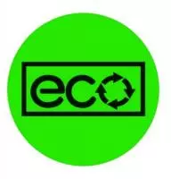 Этикетка Круг d39 (1/100) Знак ECO зеленая Зеленый - фото