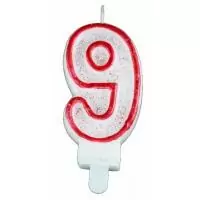 Свеча цифра 9(62-49. 62-09)  - фото