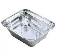 Форма алюм, прямоуг, L-край, 470 мл 100 шт. в упаковке Мегапак/8, арт. R47L Серебро - фото