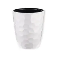 Кашпо МОЗАИКА  D340мм H 390мм 19,5л со вставкой 9л  Белый М 3409 (1) Белый - фото