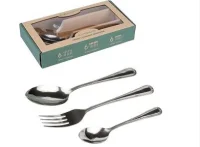 Набор стол. приборов 18предм. 1,8мм в коробке ДАНАЯ арт.КТ-1801-НБ-18 Серебро - фото