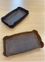 ТЦ50шт Форма бум. R2 62*120 Н15 (прямоуг) корич Коричневый - фото