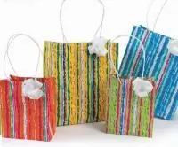 Пакет бумажный MEDIUM PAINT 220x100x270 Pacco 10 2 manici cordino 16452271191 1645/91 1шт  - фото