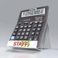 Подставка для калькуляторов STAFF рекламная 150 мм 504882 Черный - фото