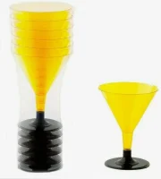 Фужер д/мартини 140мл  желтый 6шт Желтый - фото