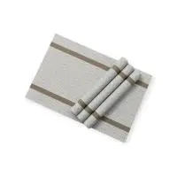 Салфетка сервировочная на стол Доляна «Рона», 1 шт, 45×30 см, цвет бежевый   9504046 Бежевый - фото