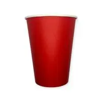 Стакан бумажный 350мл для горячего Красный d90 50шт, арт. HB90-430 (5884) Красный - фото