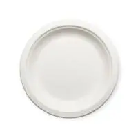Тарелка эко круглая d23 1/50, Р102 Белый - фото