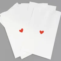 Пакет бумажный (140*60*245) белый "Сердце" (100шт) Белый - фото