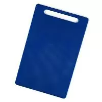 Доска разделочная с ручкой, полиэтилен, 40*25*1см, синяя YZ-H4025BL Синий - фото