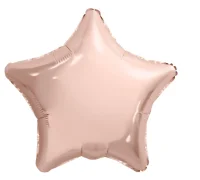Шар фольга(2) (19''/48 см) Звезда, Мистик, Розовое Золото, Сатин, 1 шт.  - фото
