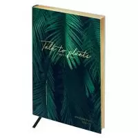 Ежедневник недатированный A5 кожзам Greenwich Line "Vision. Palm leaves", 136 листов  - фото