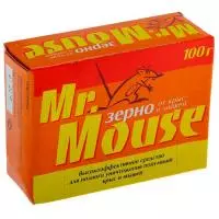 Зерновая приманка Mr. Mouse в коробке, 100 грамм  - фото