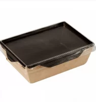 Коробка карт. 160*120*45 OneClick bottom 500/w (крышка OneClick lid  500/0, 500/20) ,BLACK, 1/50 (40 Прозрачный - фото