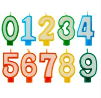 Свеча "Цифра 4"/32 два цвета арт. С-00-93  - фото