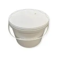 Комплект Ведро 11,3л белое + Крышка д/ведра D-290мм Комплект Ведро 11,3л белое + Крышка д/ведра D-290мм Белый - фото