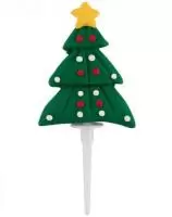 Украшение декоративное для стола "Елка", арт. 007647 Зеленый - фото