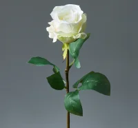 Цветок искусственный декоративный "Роза кенийская" 67см, 1шт, молочно-белый Белый - фото