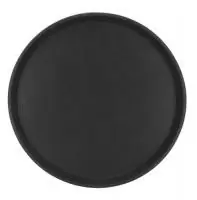 Поднос круглый нескользящий, полиэтилен d40,5см, черный 1600PTBL Черный - фото