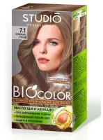Крем-краска для волос Biocolor стойкая 7.1 Пепельно-русый, 50/50/15 мл, арт. 55859  - фото