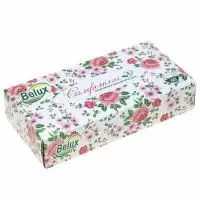 Салфетки косметические “BELUX” в коробке трёхслойные 60л арт. 1100 Белый - фото