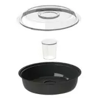 ТЦ50шт Комплект КД-110(Салатник КД-110 дно п/соус черн+Крышка КД-110+Соусник КД-106) ТЦ50шт Комплект КД-110(Салатник КД-110 дно п/соус черн+Крышка КД-110+Соусник КД-106) Черный - фото