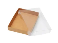 Упаковка для конфет с крышкой 140*105*25 1/50 Pasticciere Коричневый - фото