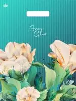 ТЦ50штСумка-пакет 43*31,5 прор.ручка Грэй Глосс Цветы  - фото