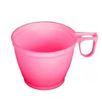 Чашка для кофе 150мл розовая, 20 шт Розовый - фото