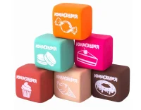 Ластик ЮНЛАНДИЯ "СЛАДКИЕ ИСТОРИИ" 1 шт., размер 21х21х16 мм, ароматизированный, 229584 Разноцветный - фото