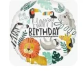 Шар фольгированный(2) (18''/46 см) Круг, С Днем Рождения (джунгли), 1 шт.  - фото