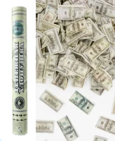 Пневмохлопушка (16/40 см), Деньги, Доллары, 1 шт.  - фото
