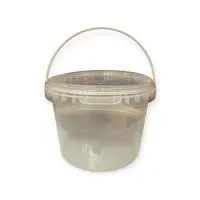 Комплект Ведро 0,5л прозрачное  + крышка д/ведра D-109мм Комплект Ведро 0,5л прозрачное  + крышка д/ведра D-109мм Прозрачный - фото