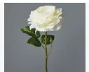 Цветок искусственный декоративный "Роза" 75*15см, 1шт, белый  - фото