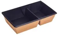 Коробка карт. 2-х секц. 120*200*55 OneClick bottom 800DB/b (крышка OneClick lid  800D) ,BLACK, 1/50 Черный - фото