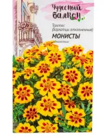Бархатцы откл. Монисты (Тагетес) 0,3 г серия Чудесный балкон DH  - фото
