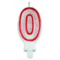 Свеча цифра 0 (62-40, 62-00)  - фото