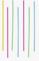 Соломка 3*240 мм 1/250 цветная Разноцветный - фото