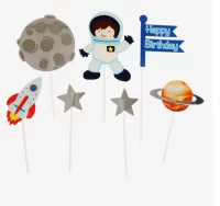 Топпер «С Днём Рождения», космос 7025883 (7) Страна Карнавалия Разноцветный - фото