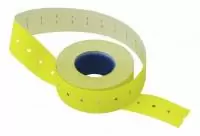 ТЦ5шт Этикетка 26*16 1/1000 прям.желт (100) Желтый - фото