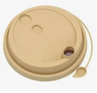 Крышка д/стакана бум. PP D-90мм Крафт 1/50 (20), арт.3001Крафт/М Бежевый - фото
