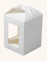 Коробка д/десертов 180*180*220 OSQ JUMPL L Белый (25/100) Белый - фото