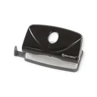 Дырокол BRAUBERG "Original", до 10 листов, черный, 222537 Черный - фото