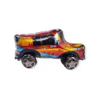 Шар фольга 3D (35"/89см) К ФИГУРА AIR Машина Джип 1 шт (надув воздухом) Красный - фото