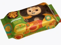 Салфетки влажные Чебурашка №60 детские б/клапана Mix GM 72972 Белый - фото