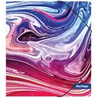 Папка для тетрадей на резинке Berlingo "Liquid Wave" А5+, 600мкм, с рисунком  - фото
