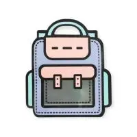 Пакет подарочный, с zip-lock застежкой, "Портфель", 24 х 28 + 8см, 10551189 Разноцветный - фото