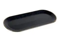 Блюдо овальное ELITE BLACK, 25 см Черный - фото
